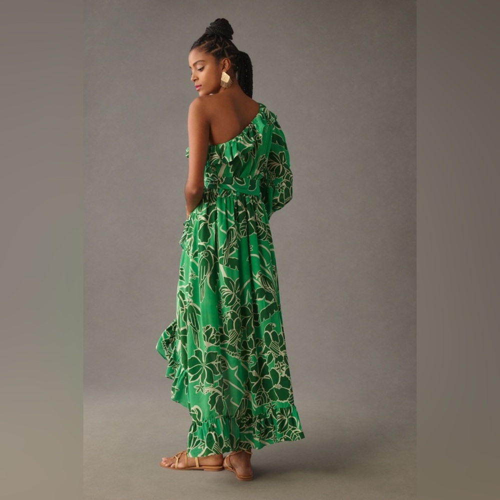 Farm Rio Printed One-Shoulder Ruffle Dress - Picture 2 of 9